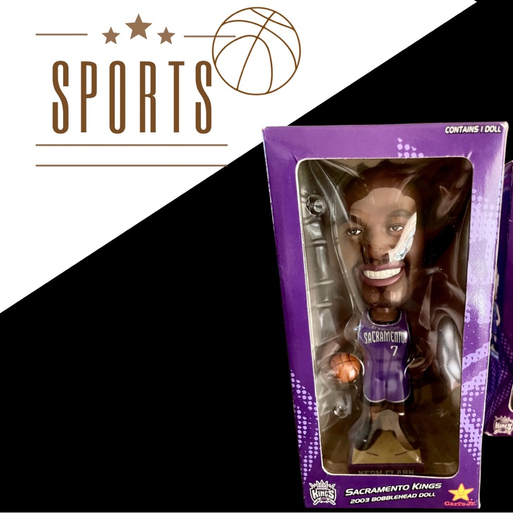Sacramento Kings #7, Clark, Basketball Bobblehead - Collectable - In box